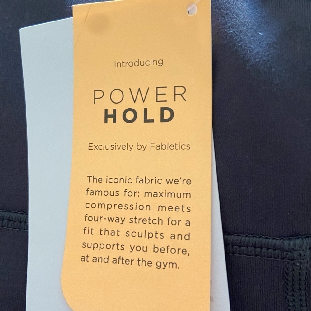 Fabletics high-rise power hold. Grey in colour. Size large. - Picture 7 of 8